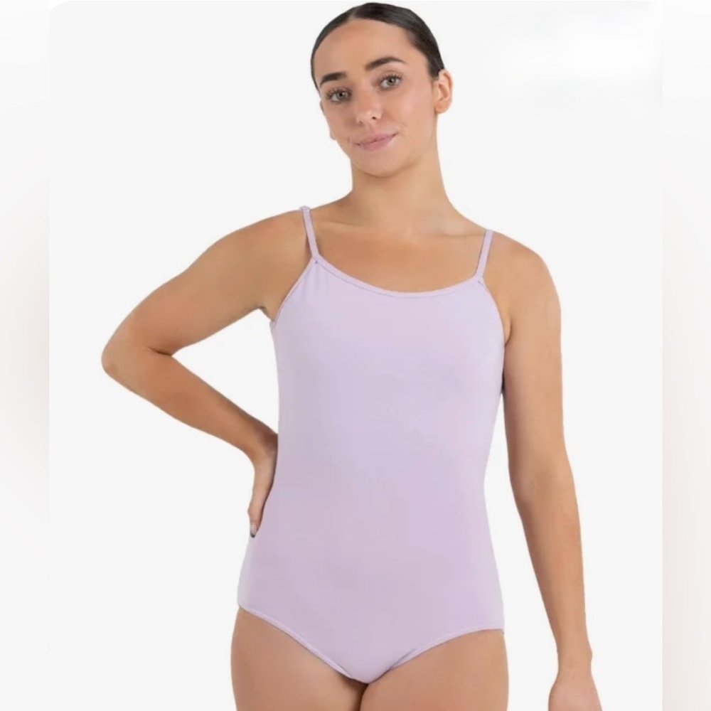 NWT Capezio Lavender camisole leotard with adjustable straps in SZ Small, CC100